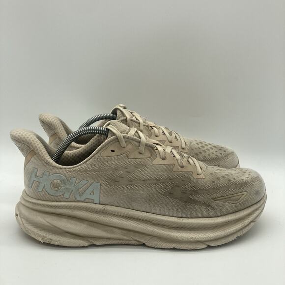 Mens Size 11D Hoka One One Clifton 9 Shifting Sand Shoes Sneakers 1127895 SSEG - Picture 1 of 10